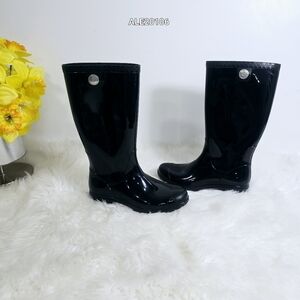Ugg Black Tall Rain Boots Size 7